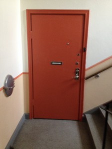 Röd dörr